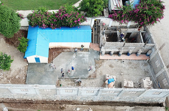 transition compound at brits home under construction